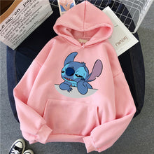Load image into Gallery viewer, Hoodie Pullovers Long Sleeves Harajuku Pink Pullovers Lovely Kawaii Casual Tops O-neck Women's Hooded Sweatshirt