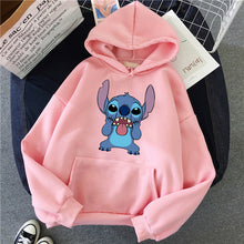 Load image into Gallery viewer, Hoodie Pullovers Long Sleeves Harajuku Pink Pullovers Lovely Kawaii Casual Tops O-neck Women's Hooded Sweatshirt