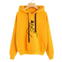 Load image into Gallery viewer, Women Hoodies Casual Planet Print Solid Color Loose Drawstring Sweatshirt Fashion Long Sleeve Hooded Female Tops