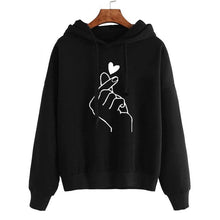 Load image into Gallery viewer, Women Hoodies Casual Planet Print Solid Color Loose Drawstring Sweatshirt Fashion Long Sleeve Hooded Female Tops