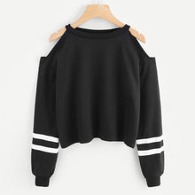 Load image into Gallery viewer, Hoodies For Women Off Shoulder Long Sleeve O-neck Casual