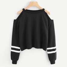 Load image into Gallery viewer, Hoodies For Women Off Shoulder Long Sleeve O-neck Casual
