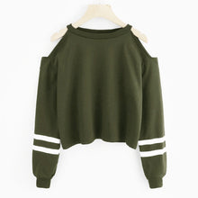 Load image into Gallery viewer, Hoodies For Women Off Shoulder Long Sleeve O-neck Casual