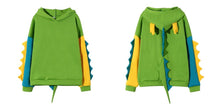 Load image into Gallery viewer, Dinosaur Sweatshirts Women Hoodies Warm Pullovers Tops With Horns
