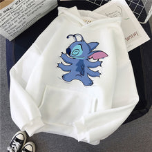 Load image into Gallery viewer, Hoodie Pullovers  Long Sleeves Harajuku Pink Pullovers Lovely Kawaii Casual Tops O-neck Women&#39;s Hooded Sweatshirt
