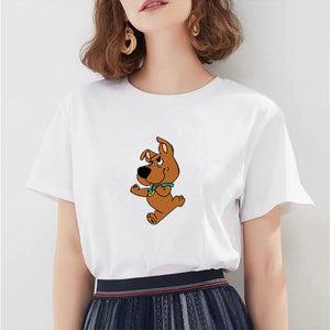 Winter Women's Hoodies Full Sleeve Hoodie Cute Dog Print Sweatshirt