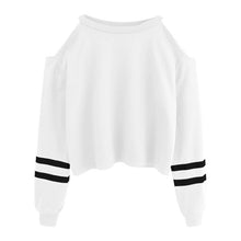 Load image into Gallery viewer, Hoodies For Women Off Shoulder Long Sleeve O-neck Casual
