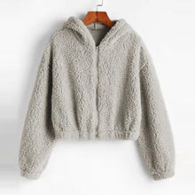 Load image into Gallery viewer, Women Plush Coat Autumn Winter Solid Faux Lamb Fur
