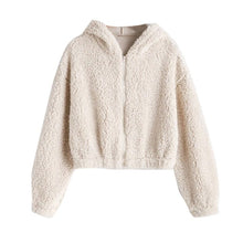 Load image into Gallery viewer, Women Plush Coat Autumn Winter Solid Faux Lamb Fur

